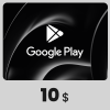بطاقة Google Play المتجر الأمريكي - 10 دولار